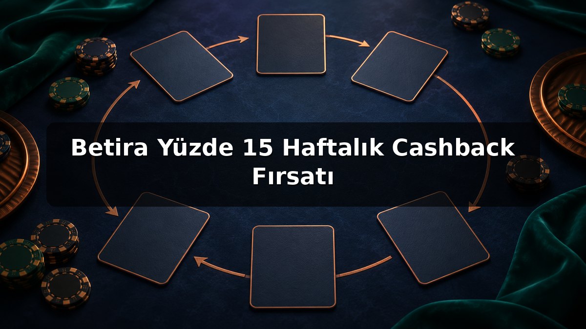 Betira Yüzde 15 Haftalık Cashback Fırsatı konulu Betira görseli